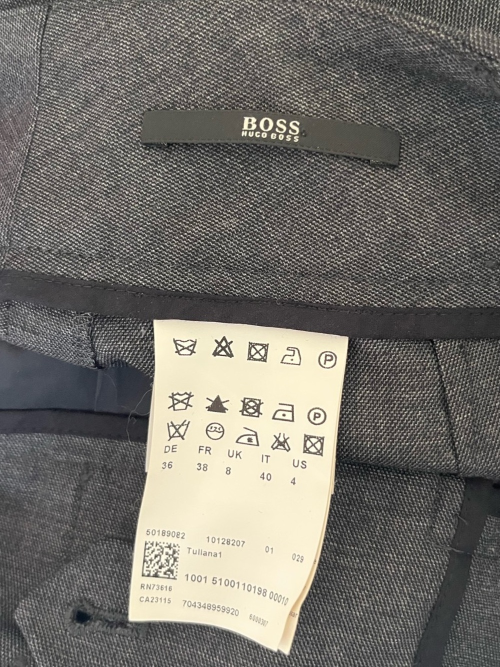 Boss women size 4 Dark Gray Dress Pants - Tailored Look - Picture 2 of 3